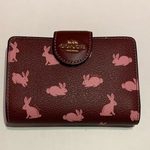 Coach Year of the Rabbit 2023 Medium Corner Zip Wallet